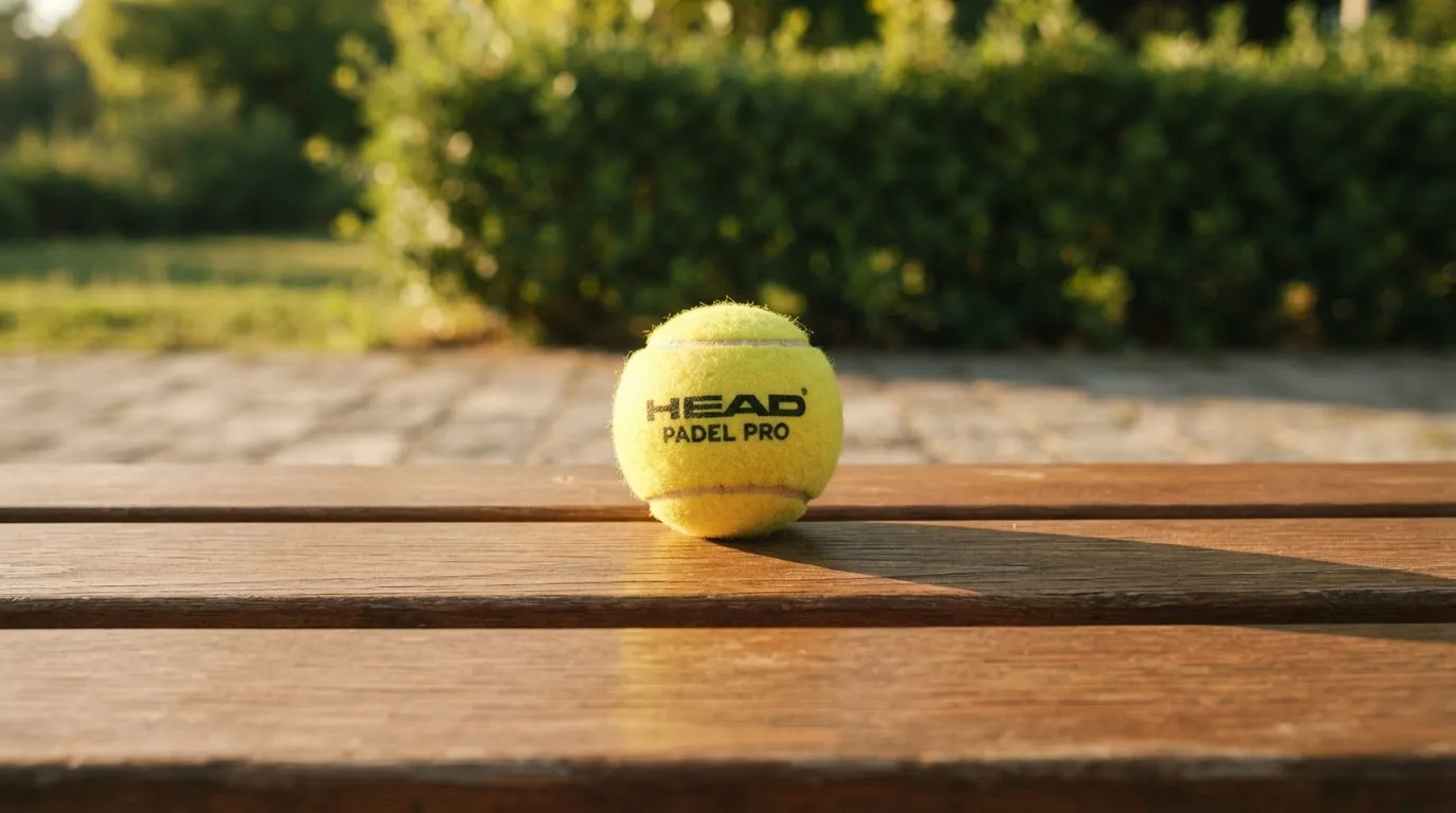 Tres balones de distintos tipos, uno junto a otro, sobre un banco de madera